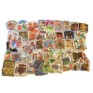 Pack of 10 random snarky vinyl stickers